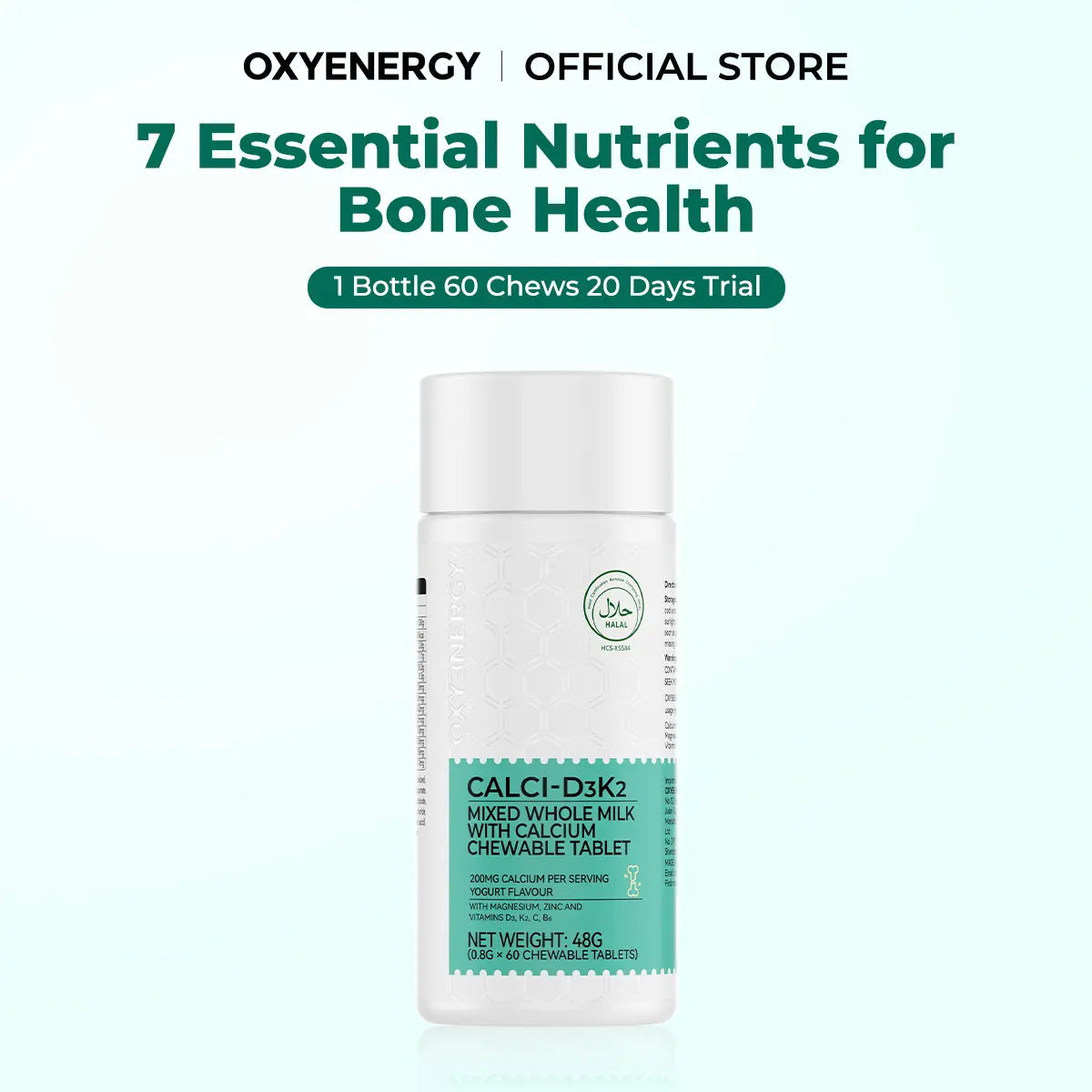 OXYENERGY CALCIUM 7 in 1 - 1 Bottle