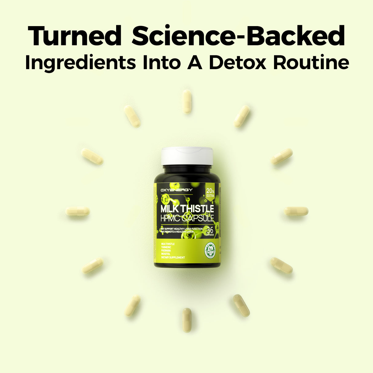 OXYENERGY Milk Thistle HPMC Capsule