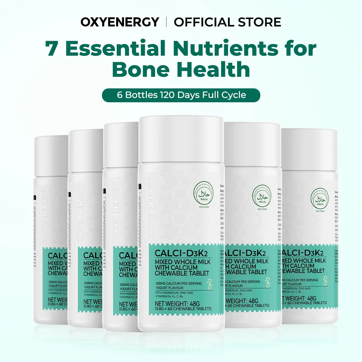 OXYENERGY CALCIUM 7 in 1 - 6 Bottle