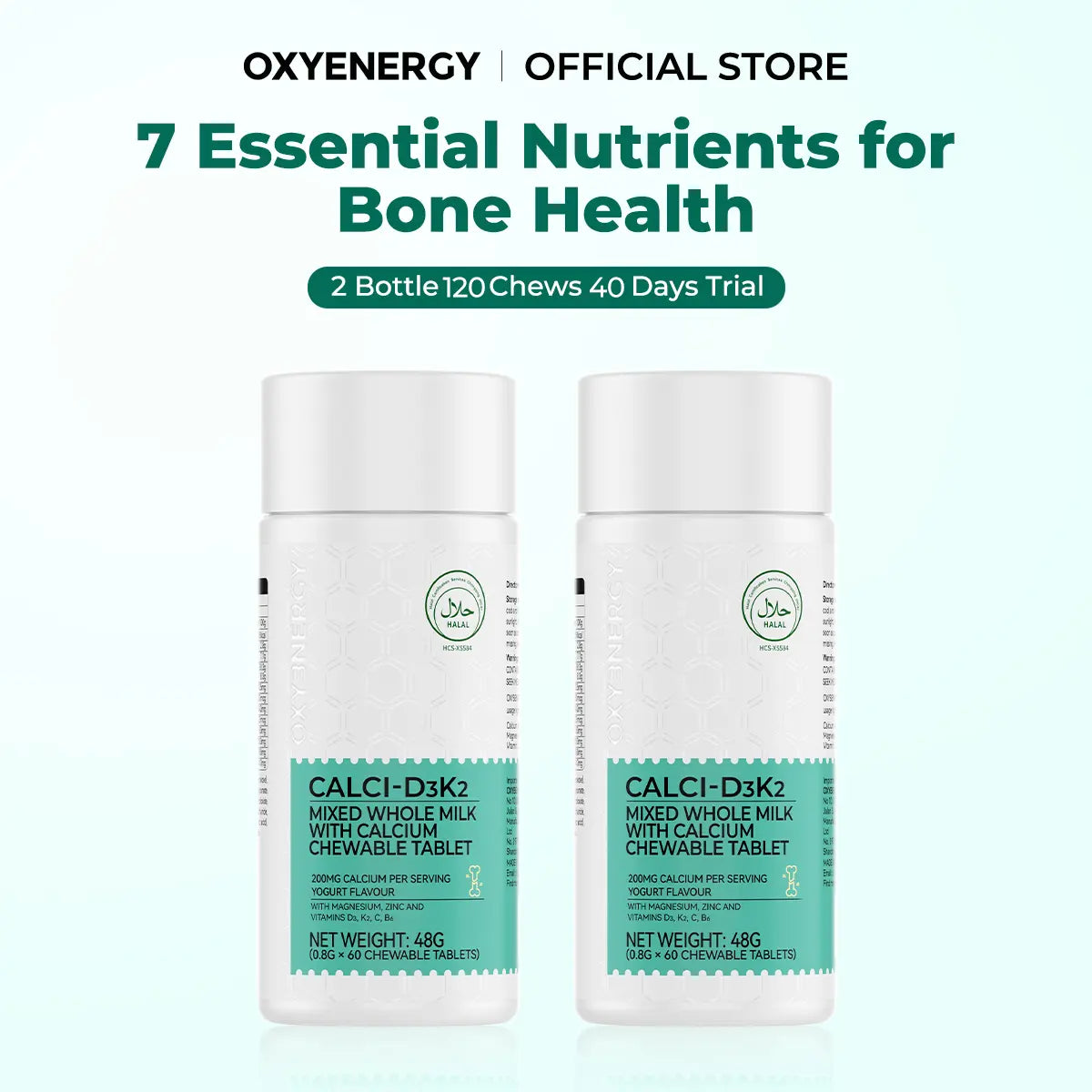 OXYENERGY CALCIUM 7 in 1 - 2 Bottle