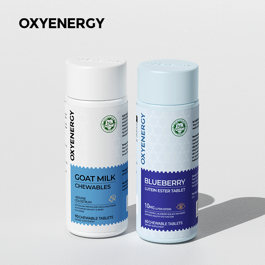 OXYENERGY Calcium Supplement & Eye Care Bundle