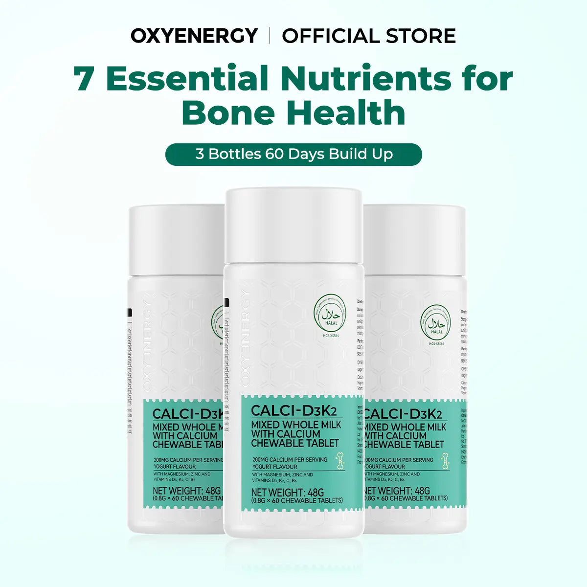OXYENERGY CALCIUM 7 in 1 - 3 Bottle