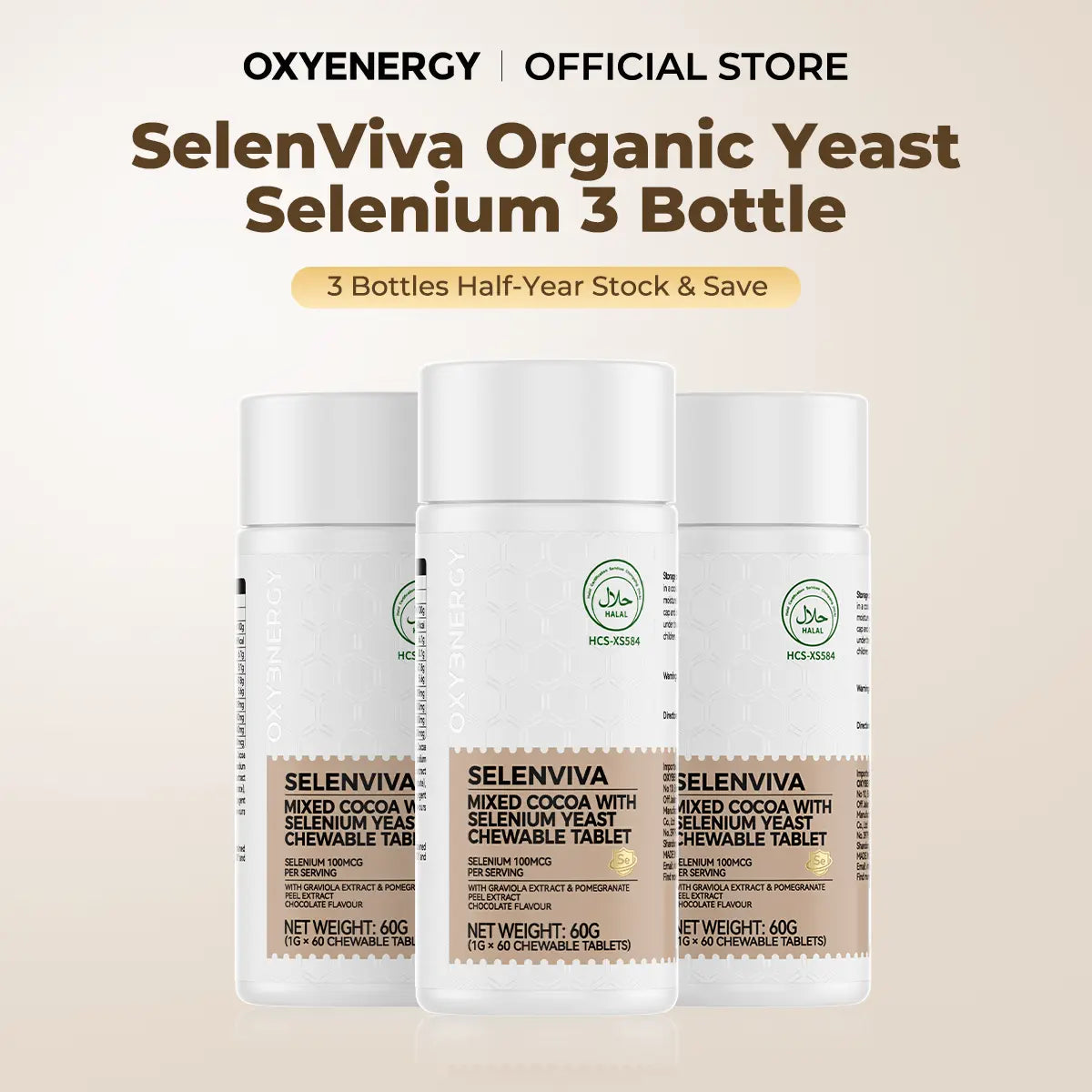 OXYENERGY SELENVIVA - 3 Bottle
