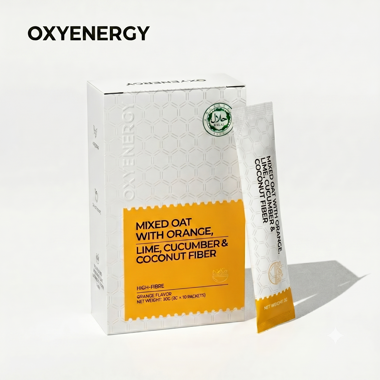 OXYENERGY Mixed Oat with Orange, Lime, Cucumber & Coconut Fiber