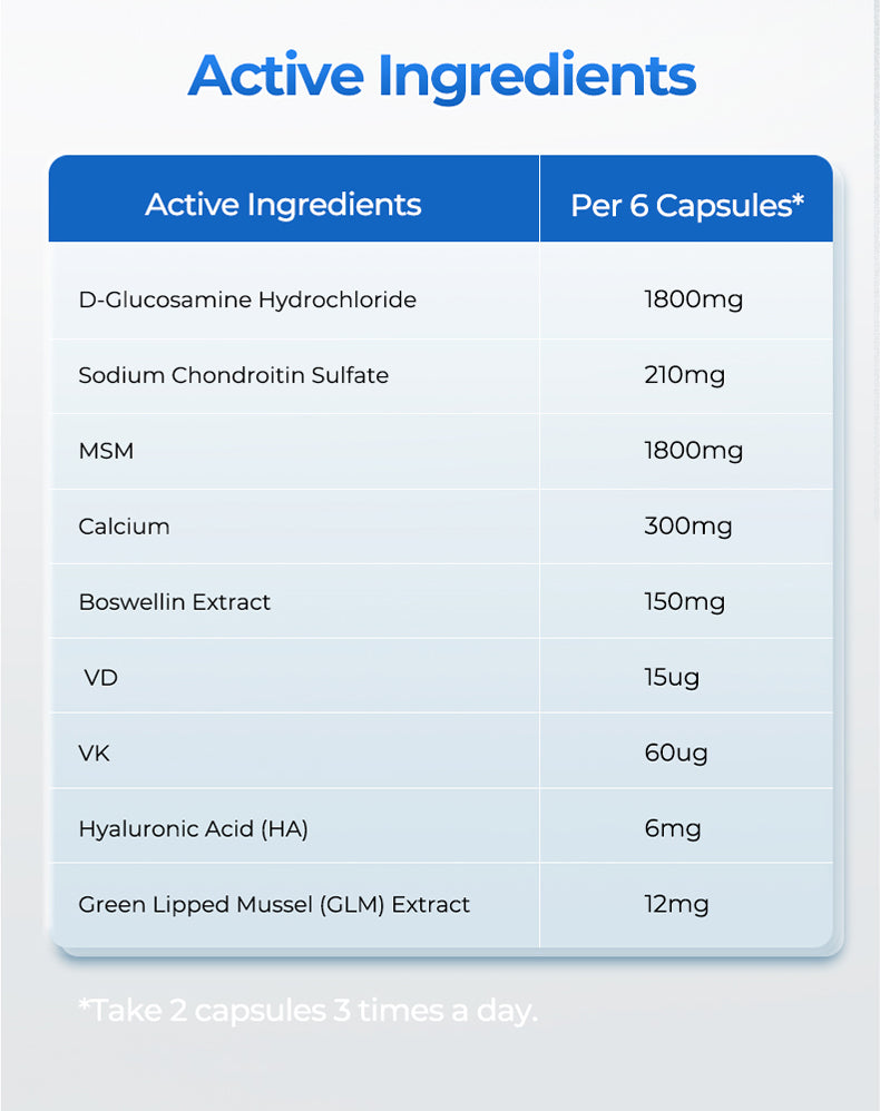 OXYENERGY Glucosamine Chondroitin 1800mg